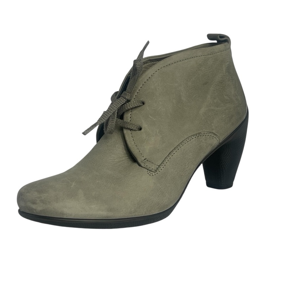 Ecco Sculptured 65 Lace Bootie – Size 6 – Gray